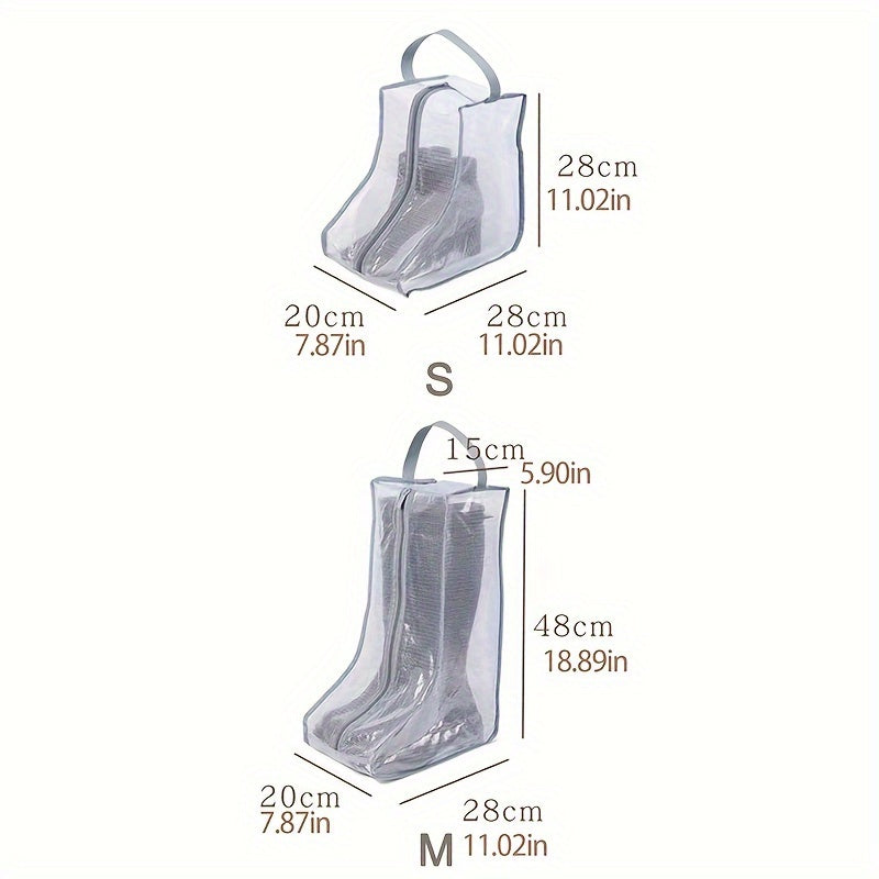 Boots Storage Bag Zipper Protective Cover Dust-proof Shoe Storage Container