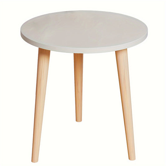 Small Round Coffee Snack Table Portable Space Saving 3 Feets Side End Table