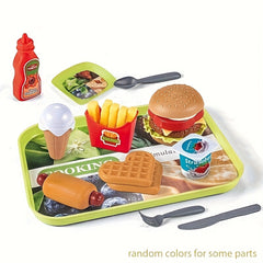 Kids Burger & Fries Educational Play Set