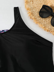 Geo Print Tankini Set & Shorts Swimsuit