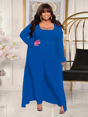 Solid Ribbed Cardigan, Top & Pants 3-Piece Set