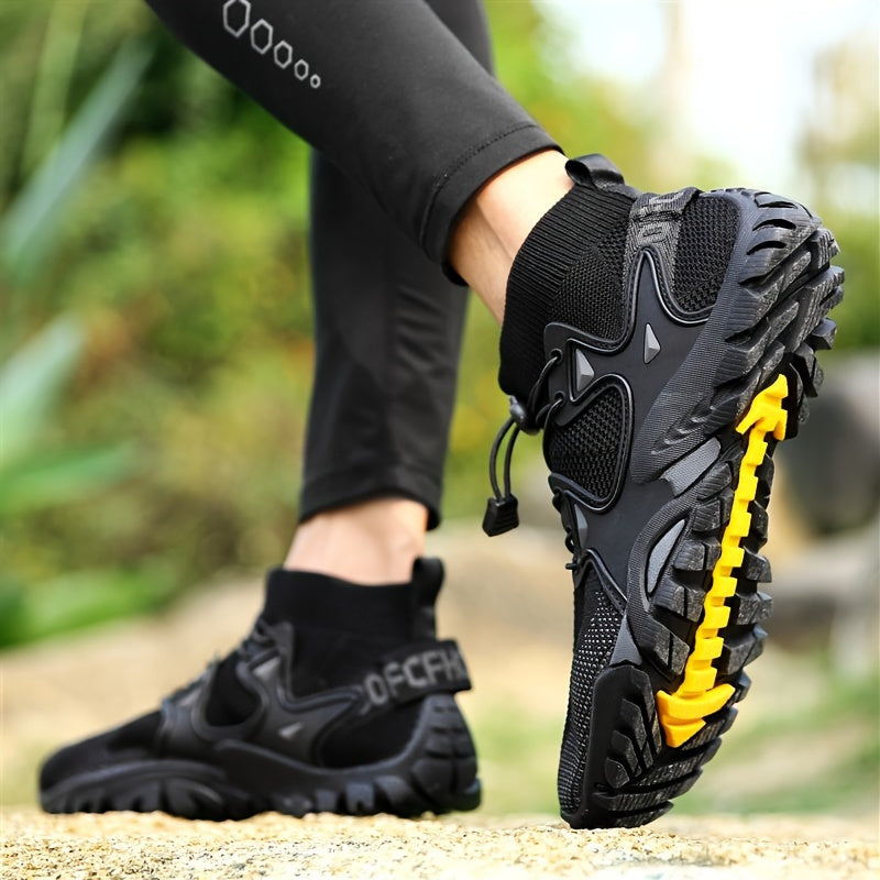 Men's Adjustable Buckle Hiking Boots Non Slip Shoes
