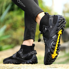 Men's Adjustable Buckle Hiking Boots Non Slip Shoes