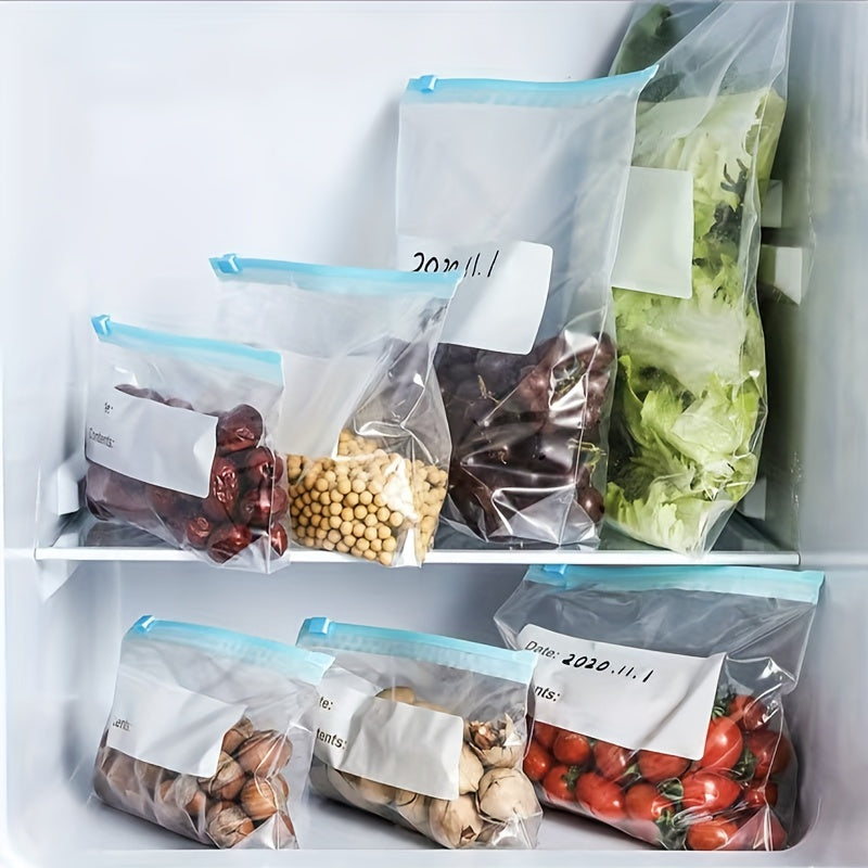 25pcs Reusable Zipper Bag Food Storage Leakproof Airtight BPA Self Standing Stor