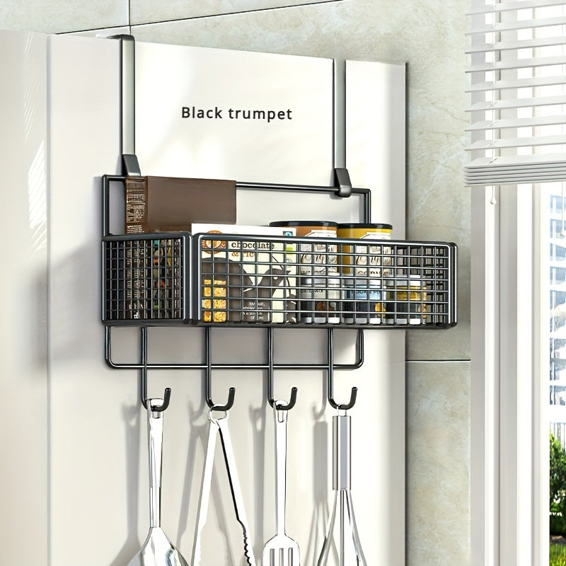 Adhesive Hooks Seasoning Racks for Kitchen Storage