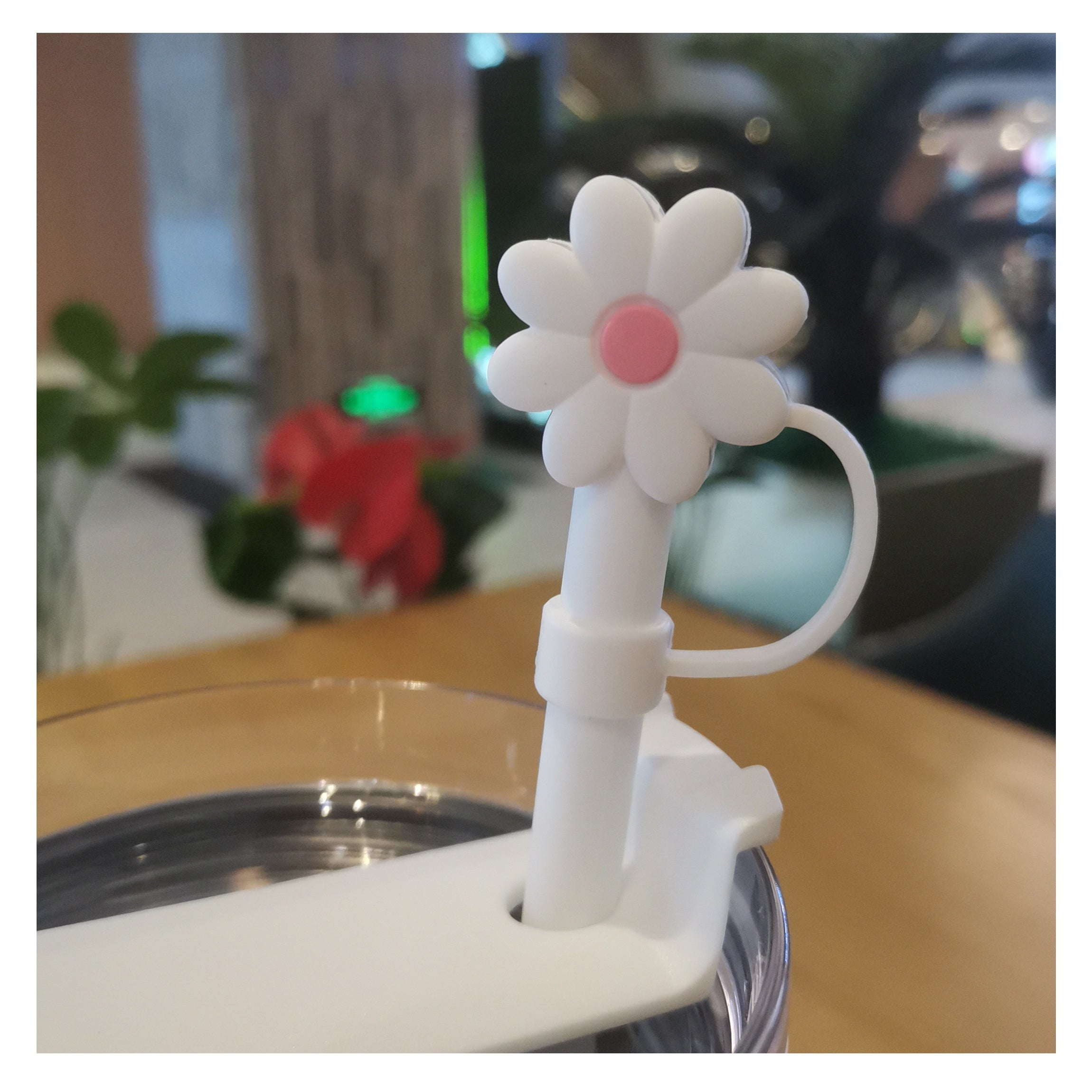 2 Sets Reusable Straws & Covers Combo, 2 Silicone Straws & Plugs Cup Accessories