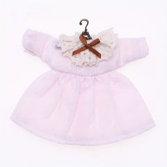 Dollhouse Skirt and Accessories Set Lace Trim Bow Detail Textured Fabric