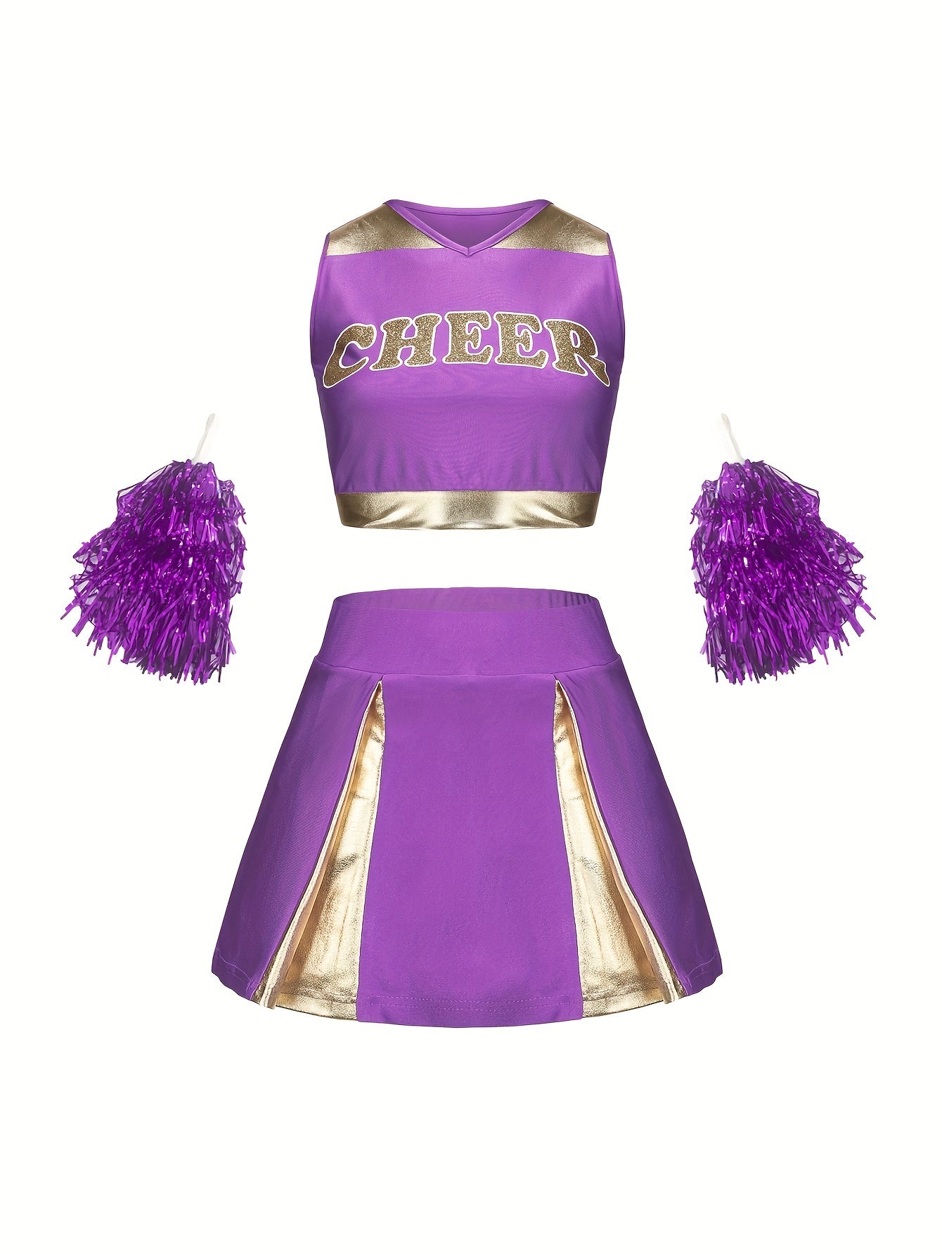 Girls Cheerleading Outfits Activewear Sets For Sports Performance