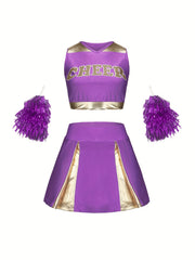 Girls Cheerleading Outfits Activewear Sets For Sports Performance