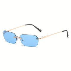 Men's Rimless Polarized Sunglasses UV Protection
