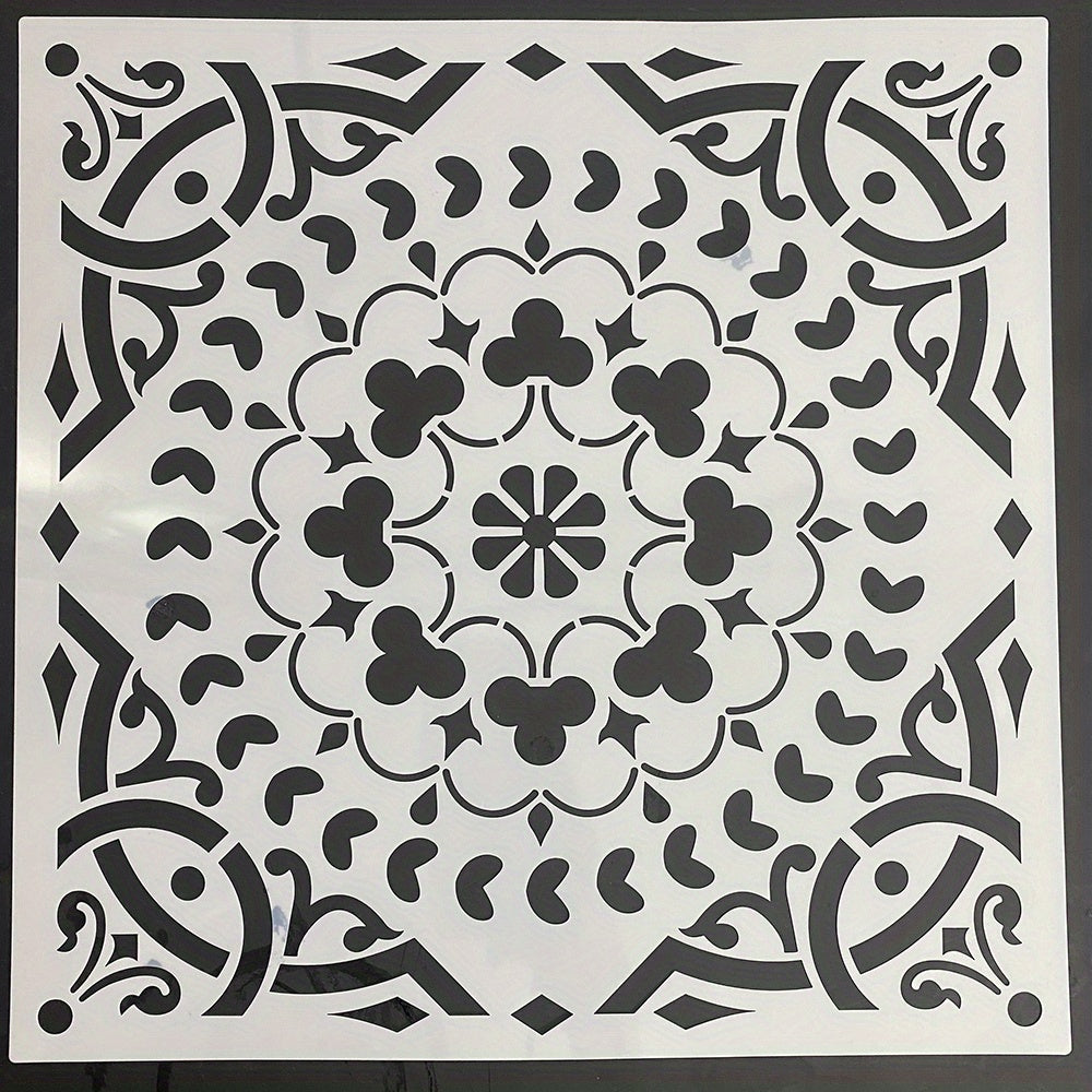 Floor Stencil For Concrete Patio Large Pattern Reusable Template Mold