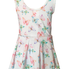 Sweet Girls Butterfly Sleeveless Swimwear Comfy Bathing Suit