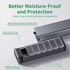 Aluminum 7-Day Travel Pill Box