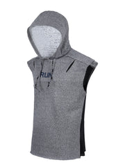 Men's Sleeveless Hooded Training Vest for Workouts and Sports
