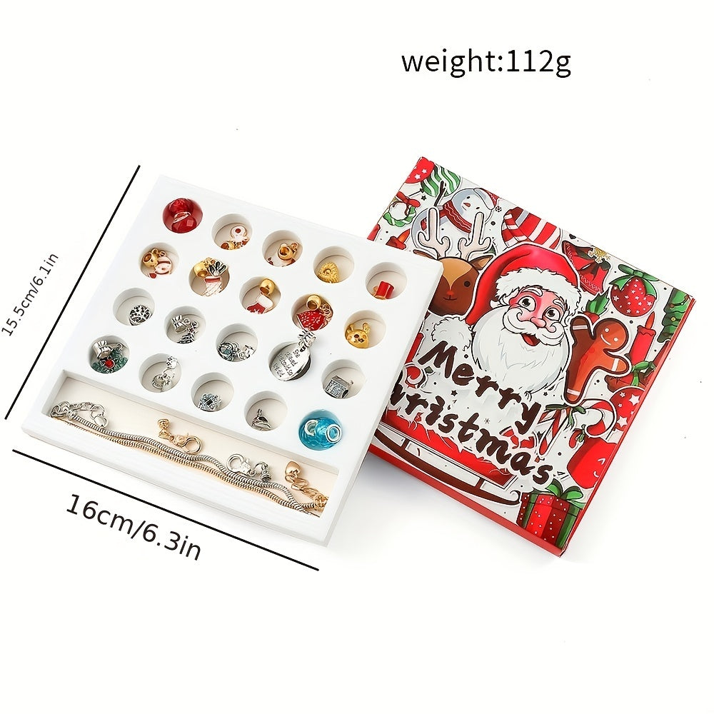 24pcs Dream Charm Bracelets Christmas Advent Calendar Set for Women Children