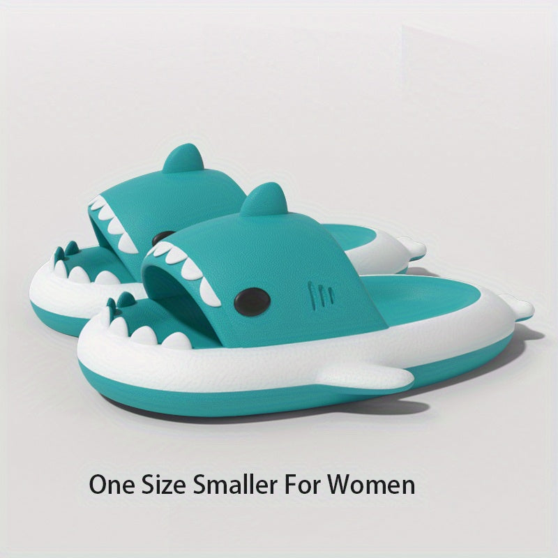 QYA Shark Slippers Block Cloud Slides Anime Lightweight Non Slip Shoes