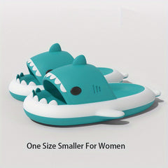 QYA Shark Slippers Block Cloud Slides Anime Lightweight Non Slip Shoes