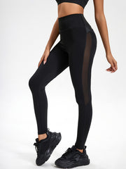 Stylish Women's PU Leather Yoga Pants with High Stretch