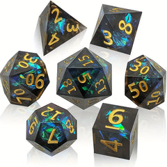 7pcs Resin Dice Tabletop Game Set Sharp Resin Dice