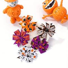 Halloween Kids Bow Hair Clips for Baby Girls, 2pcs