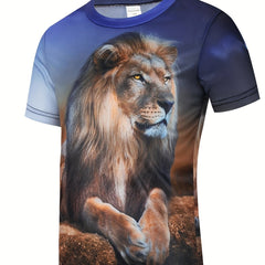 Kids Lion Graphic T Shirt Quick Dry