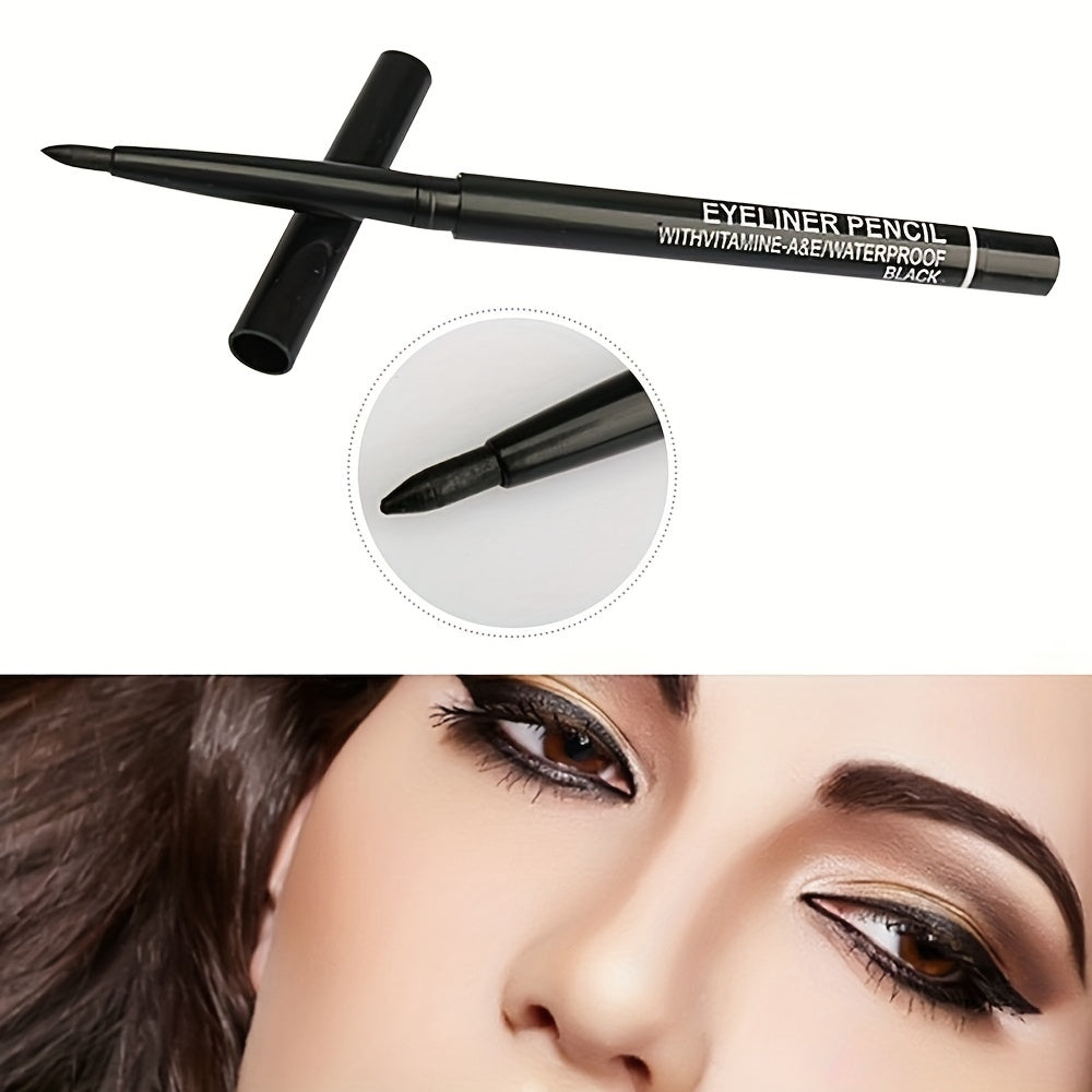 Waterproof Auto Rotating Eyeliner Pencil for Smudge Eye Makeup
