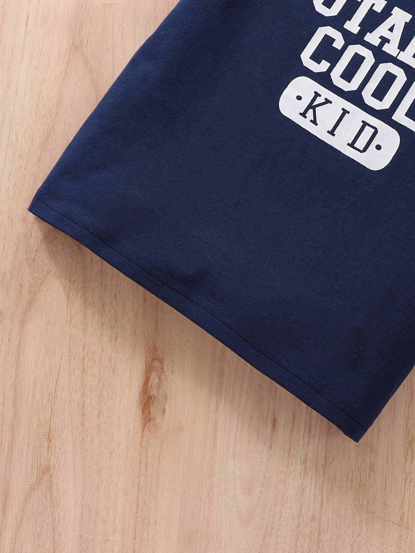 Boys Casual Outfit Round Neck T shirt & Shorts For Summer Kids Clothes