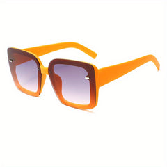 Large Square Sunglasses Gradient Sun Shades Glasses UV400