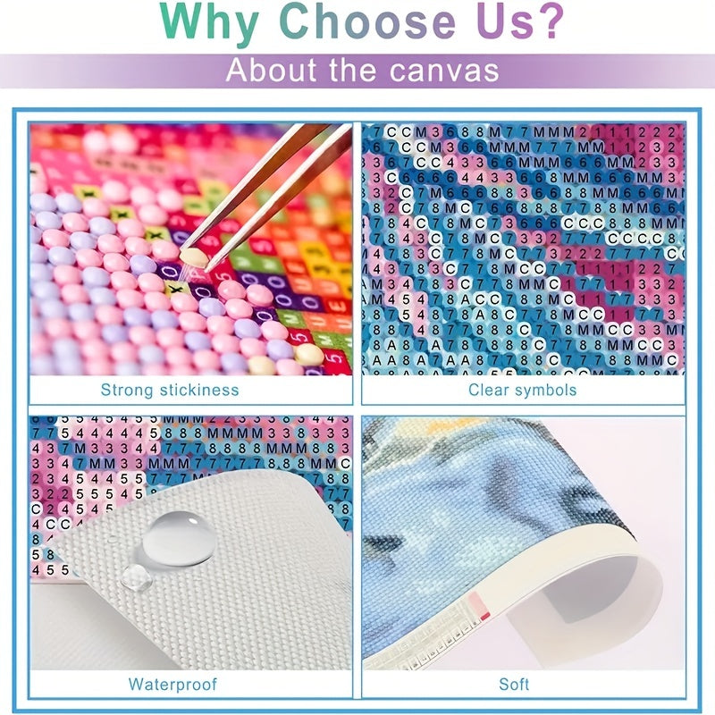 5D Rhinestone Art Kit: Sparkling Masterpiece for Adults & Kids