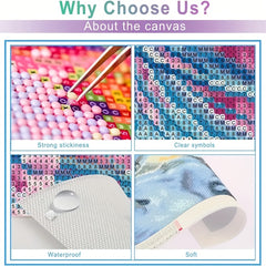 5D Rhinestone Art Kit: Sparkling Masterpiece for Adults & Kids
