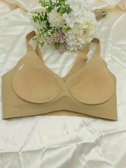 Striped Wireless Bra Comfy & Breathable Skin friendly Bra Women's Lingerie