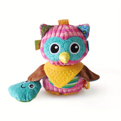 Plush Toy Baby Activity Teething Sensory Rattle Textures Crib Bed Stroller