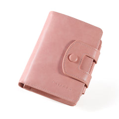Vintage Trifold Short Wallet PU Leather Zipper Coin Purses