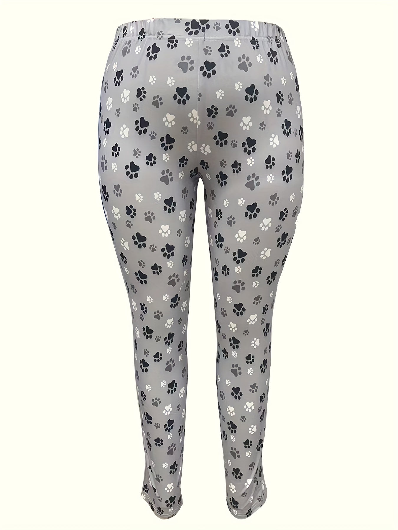 High Rise Paw Print Leggings