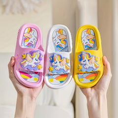 JIAGEYA Cartoon Slippers Baby Girls Non Slip Lightweight Open Toe Slippers