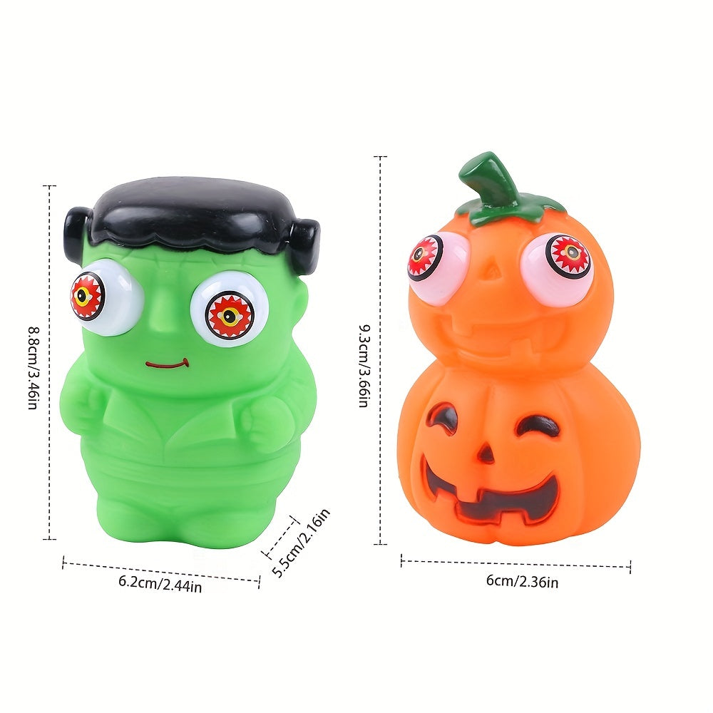 Halloween Pumpkin Squeeze Toy with Popping Eyes