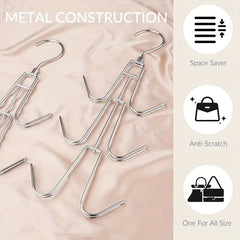 Metal Handbag Storage Hook Backpack Rack Saves Space Hanger