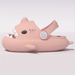 Girls Cartoon Shark House Shoes Indoor Slippers Lightweight Anti Slip Sandals