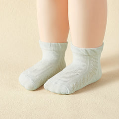 4 Pairs Casual Knit Socks for Baby Girls