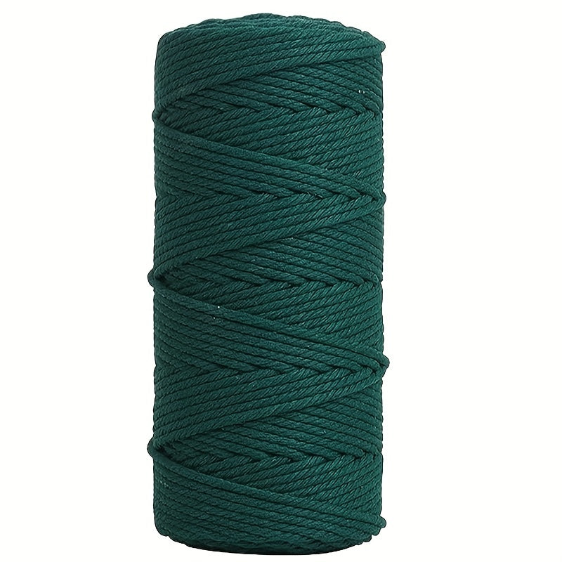 3mm 109 Yards Natural Macrame Cotton Cord Bohemia Macrame Rope For DIY Crafts