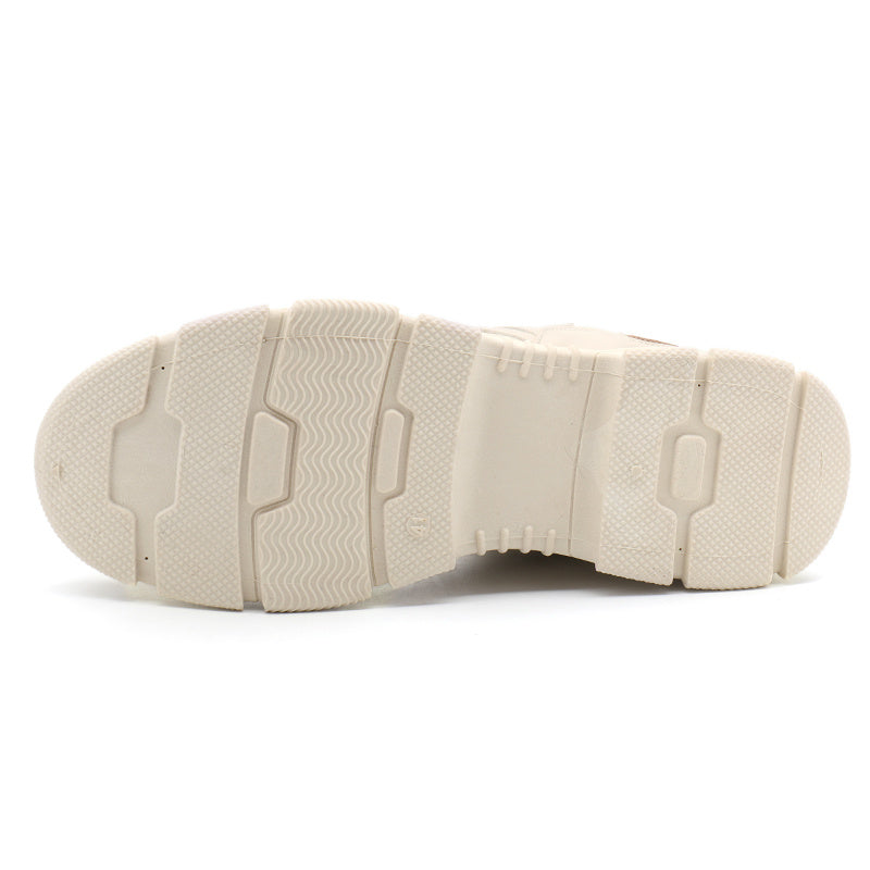 Men's Warm Fleece Lace-up Soft Sole Sneakers