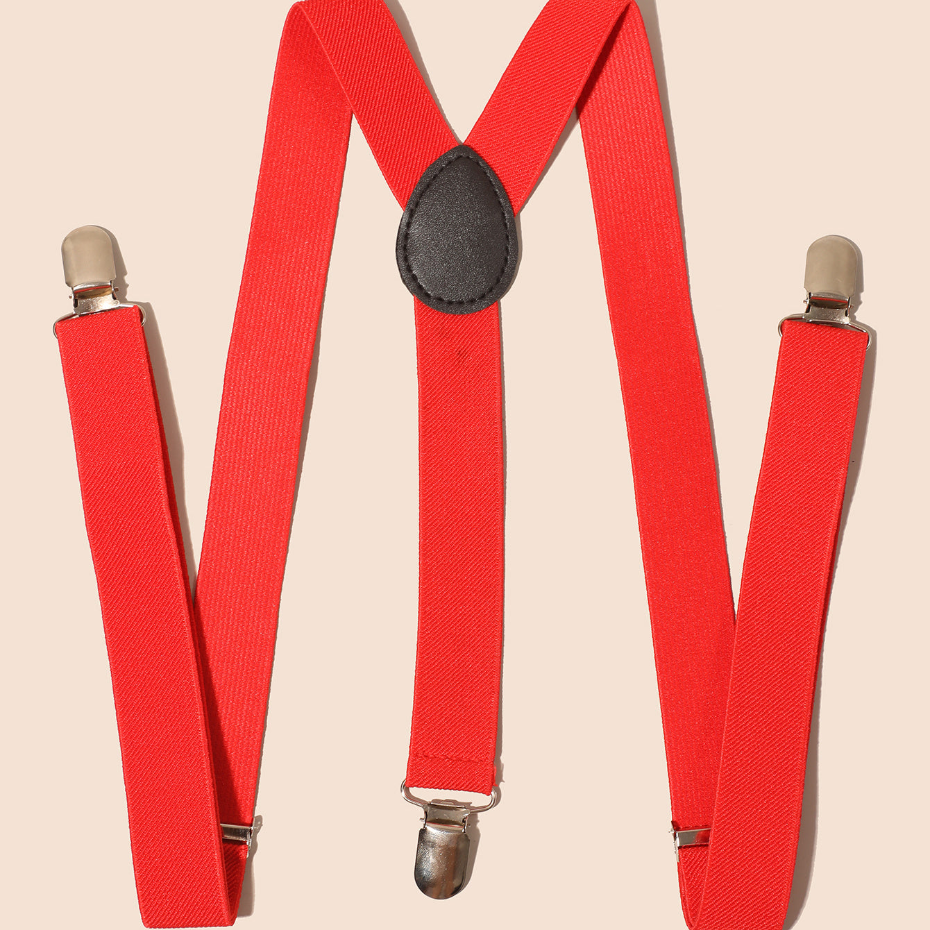 Red Suspenders & Bow Tie Set for Women Men