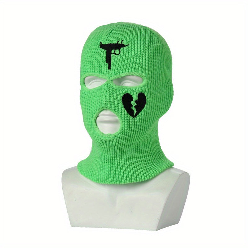 3 Hole Knitted Balaclava Full Face Cover Ski Mask For Men Women