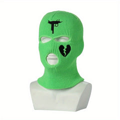 3 Hole Knitted Balaclava Full Face Cover Ski Mask For Men Women
