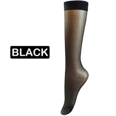 5 Pairs Women's Comfort Sheer Solid Socks Stockings Hosiery