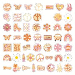 Boho Hippie Vinyl Stickers Waterproof for Water Bottle Laptop Phone Case