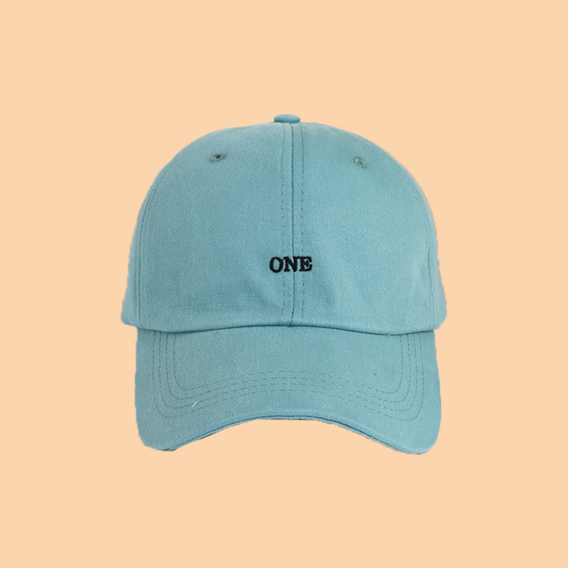 Men Adjustable Embroidery ONE Baseball Cap