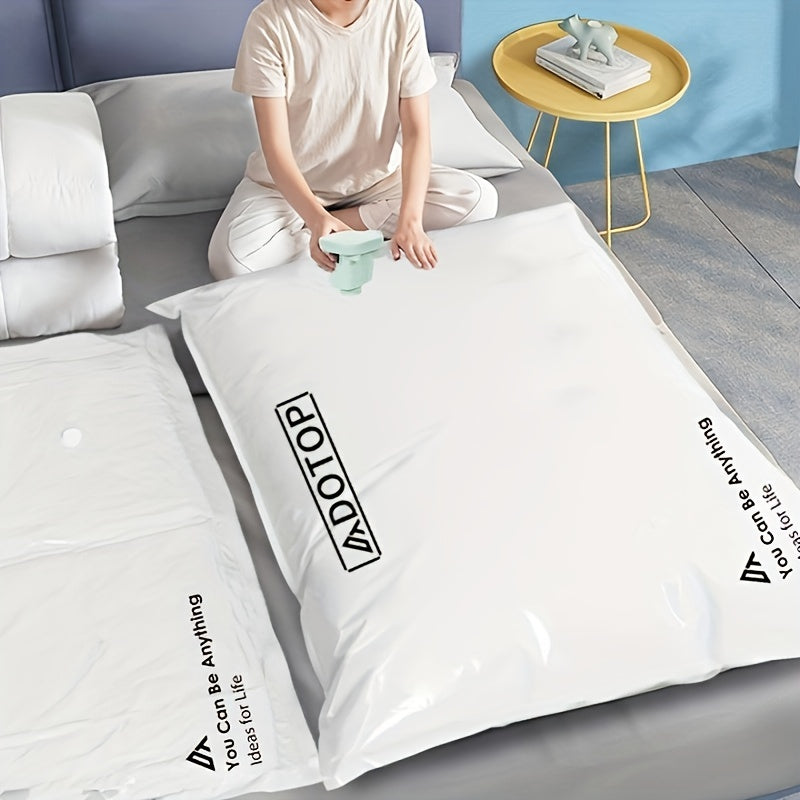 4pcs Vacuum Compression Storage Bags Space Saving Organizer