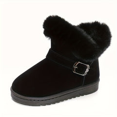 Boys' Soft Warm Snow Boots - Outdoor Winter Hiking Boots