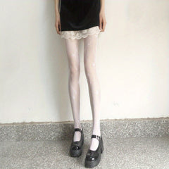 Star Pattern Fishnet Pantyhose Hollow Out Sheer Mesh Women's Stockings